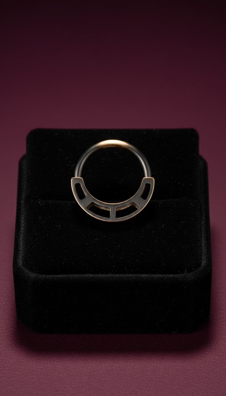 Blackened Gold Septum Clicker