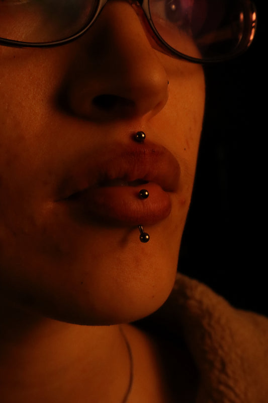 Vertical Labret Piercing